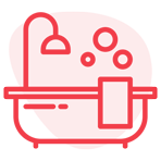 Bathroom cleaning icon